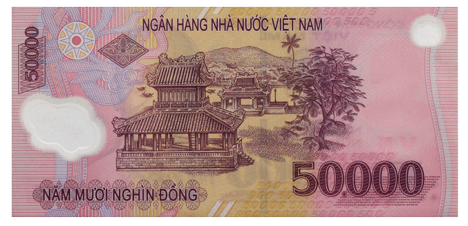 The historical structures on Vietnam's VND50,000 banknote