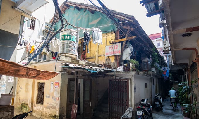 In downtown Hanoi, some old apartments are ticking time bombs