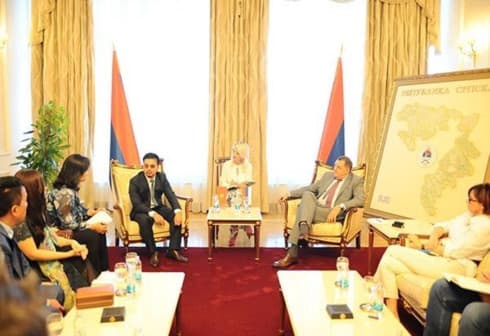 Bosnia-Herzegovina President meets billionaire Mai Vu Minh