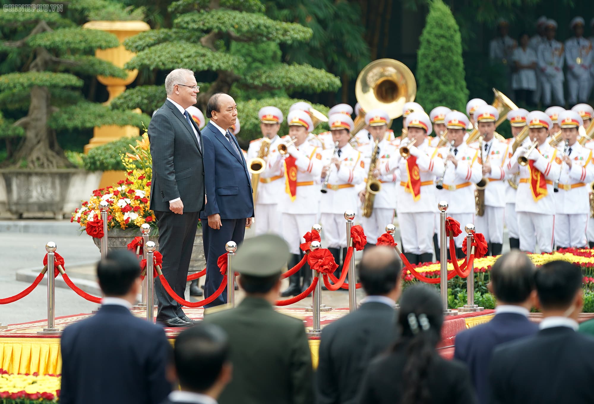 PM hosts official welcome ceremony for Australian counterpart