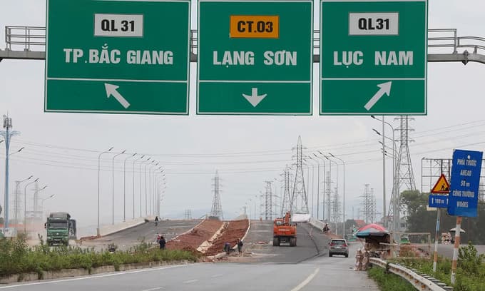 Bac Giang-Lang Son expressway to open 3 months ahead of schedule