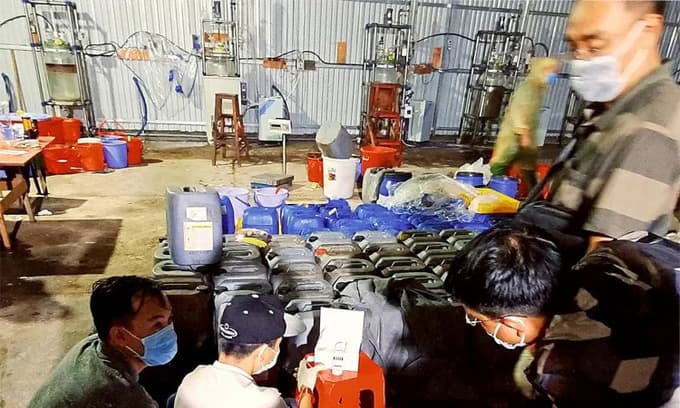 Chinese men producing drugs in Central Highlands arrested