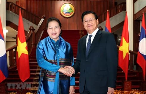 Vietnamese top legislator meets Lao Prime Minister