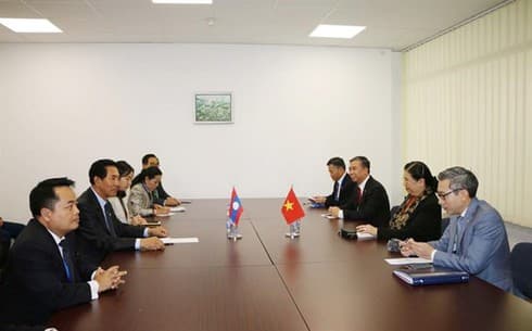 NA Vice Chairwoman meets Lao counterpart on IPU-141 sidelines