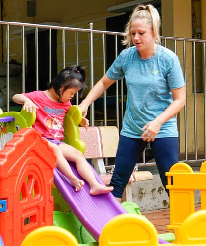 American woman spends her youth caring for disabled Vietnamese kids