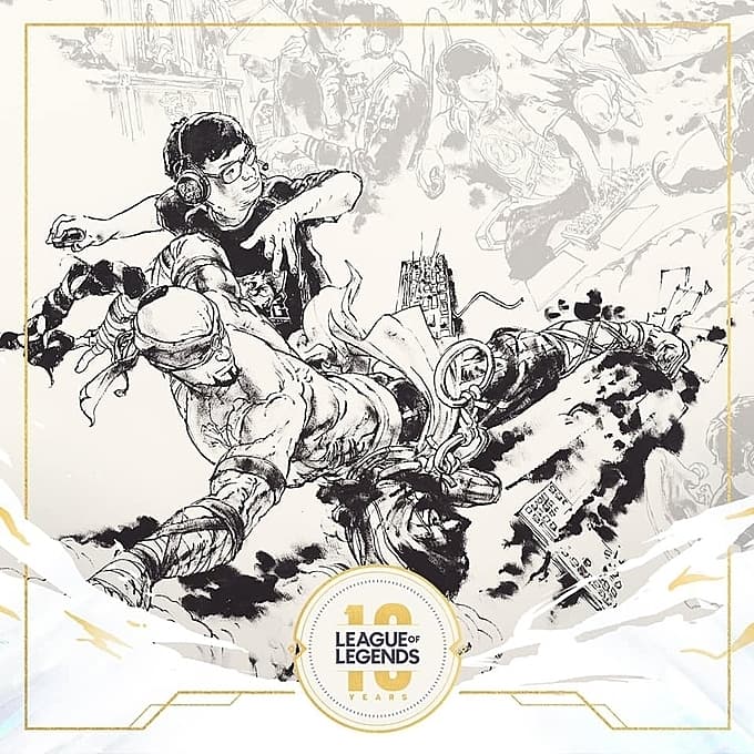 Vietnamese e-sport player featured in League of Legends mural art