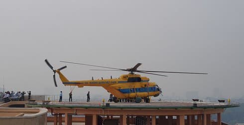 Air medical service debuted in HCM City