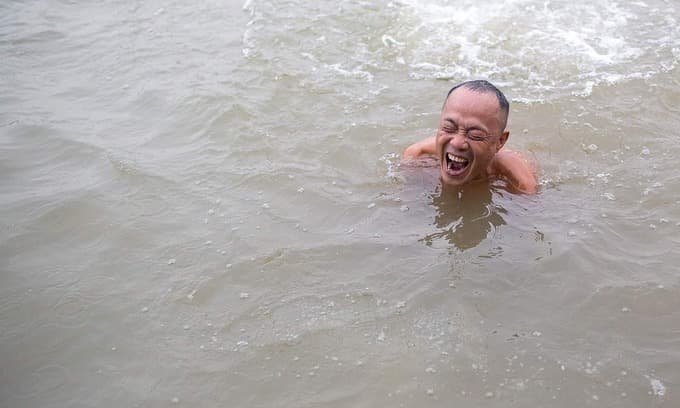 True Lies: Swimming buffs in the buff call the pollution bluff