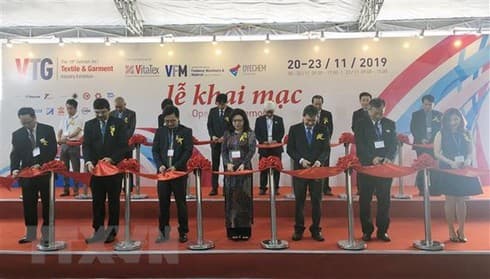 Exhibitions display textile-garment, footwear machinery, accessories