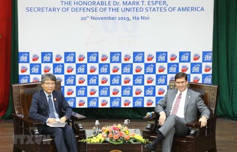 US Secretary of Defense gives speech at Diplomatic Academy