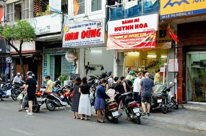 Come rain or shine, these five Saigon banh mi stalls draw crowds