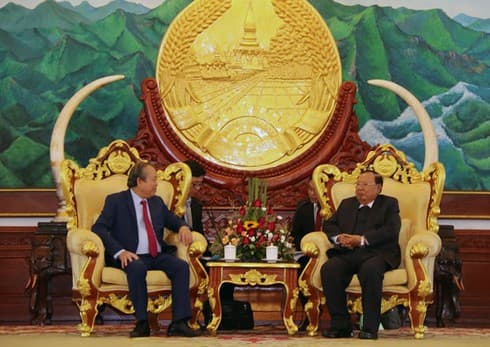 Deputy PM Binh meets with Laos’ senior leaders