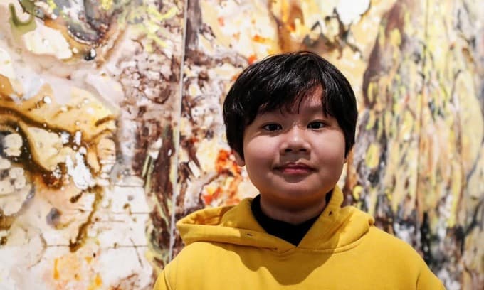 Art exhibit by 12-year-old 'young Jackson Pollock' opens in New York