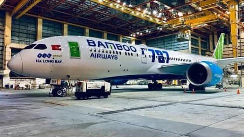 Bamboo Airways takes delivery of first Boeing 787-9 Dreamline in Hanoi