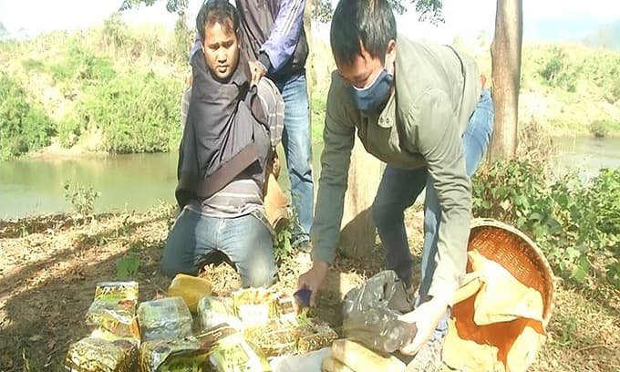 Lao man caught trafficking 10 kg of meth into Vietnam
