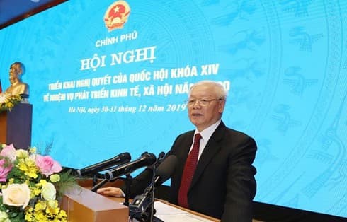 Top leader calls for stronger efforts for better achievements in 2020