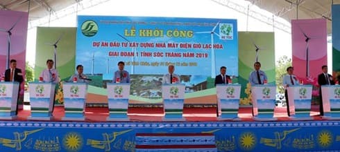 Work begins on wind power plant in Soc Trang