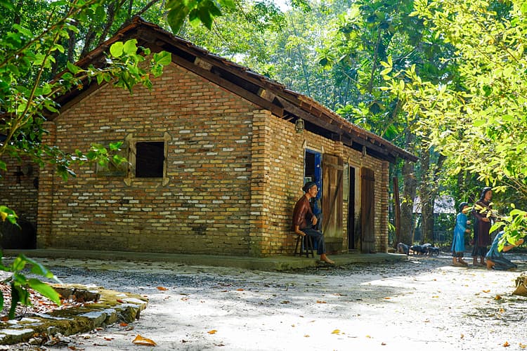 Rubber plantation village commemorates French colonial oppression