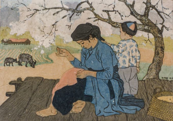 Artworks deliver vivid encounters with Tet celebrations through 70 years