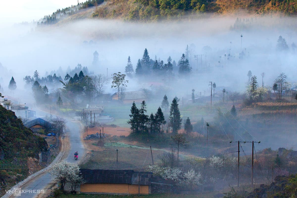 Northern mountainous plateau bursts with spring hues