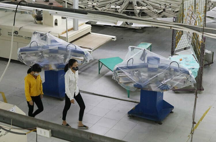 Factories hit by coronavirus lockdown in northern Vietnam province