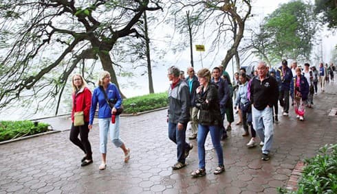 European, Oceania tourists to Hanoi on the rise