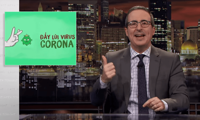 Vietnam epidemic song features on John Oliver's show