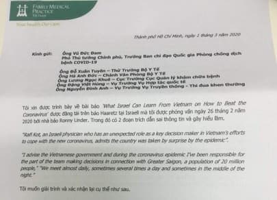 Israeli doctor refutes allegation on role in COVID-19 combat in Vietnam