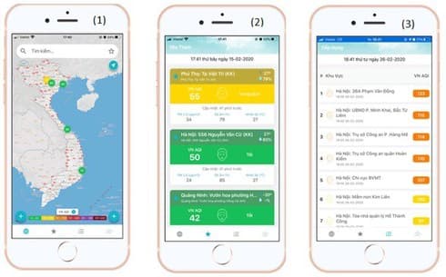 Mobile app helps users update information about air quality