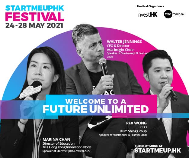 Invitation to StartMeUp Festival in Hong Kong, 24-28 May 2021