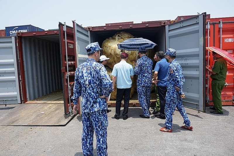 Prosecute a case of smuggling nearly 850 tonnes of ore in Hai Phong