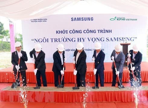 Samsung Vietnam-funded hope school to benefit Bac Giang’s needy students