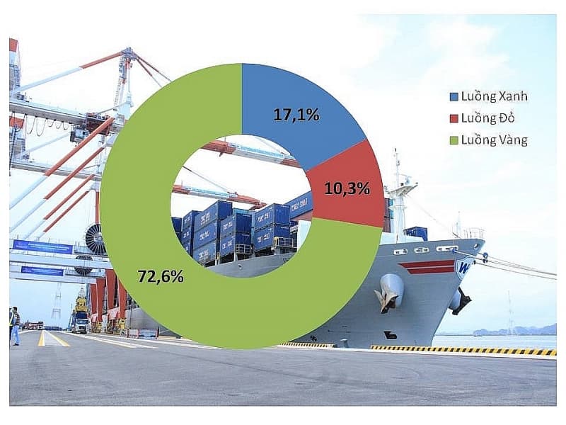 2,800 red channel declarations in one month at four customs branches of Hai Phong