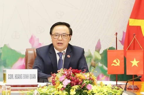 Vietnamese, Lao Party officials hold online talks