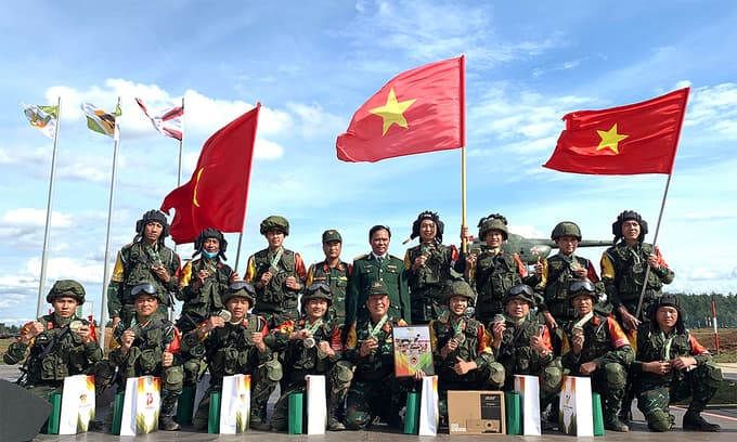 Vietnamese combat engineers finish third at 2020 Army Games