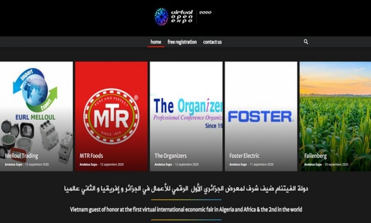 Vietnamese firms attend virtual international economic fair in Algeria