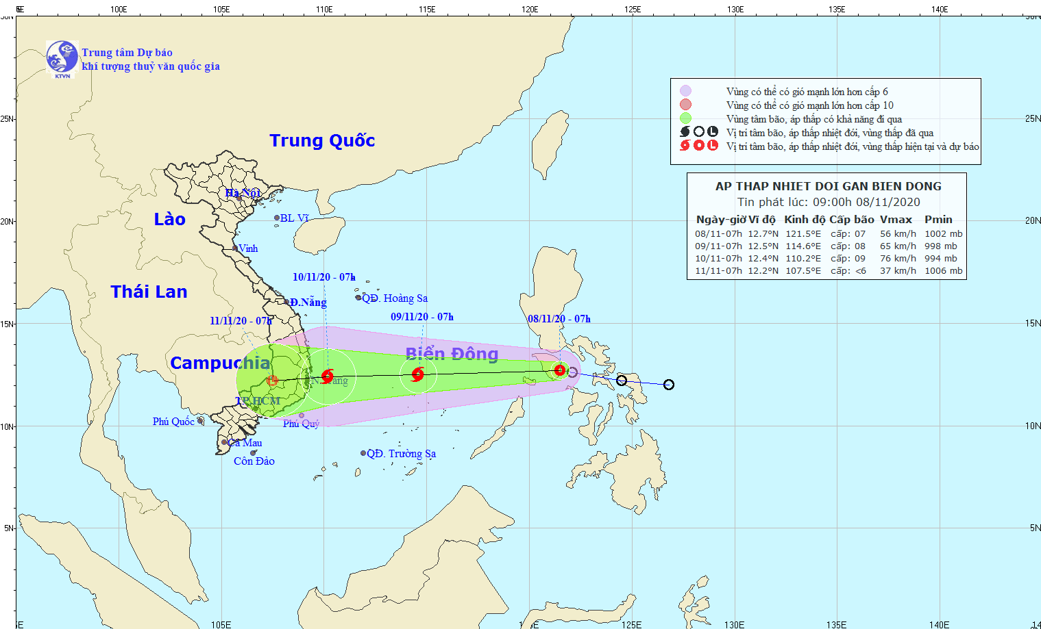 Tropical depression likely to strengthen into storm after entering East Sea