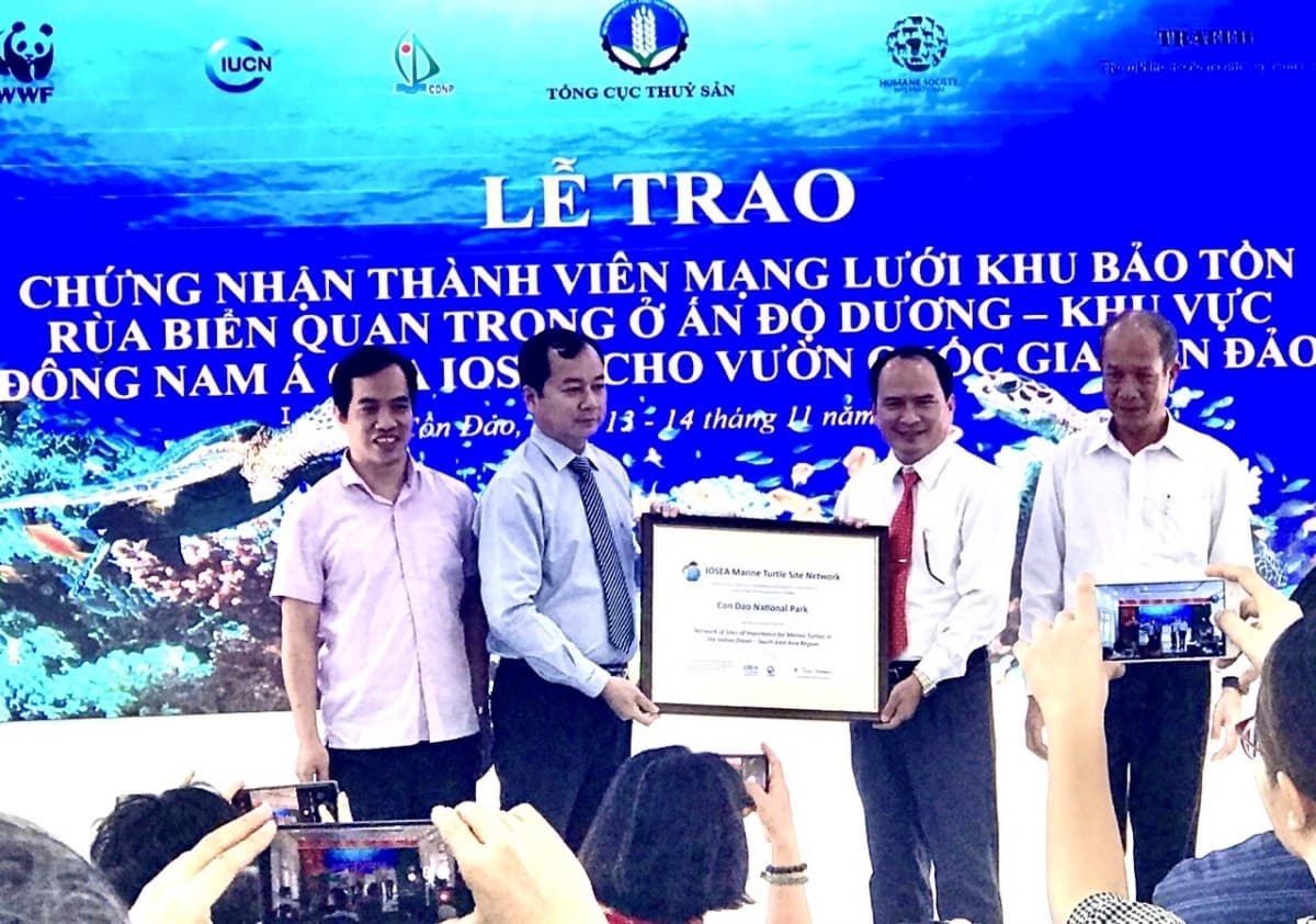 Côn Dao Park officially joins IOSEA turtle conservation network