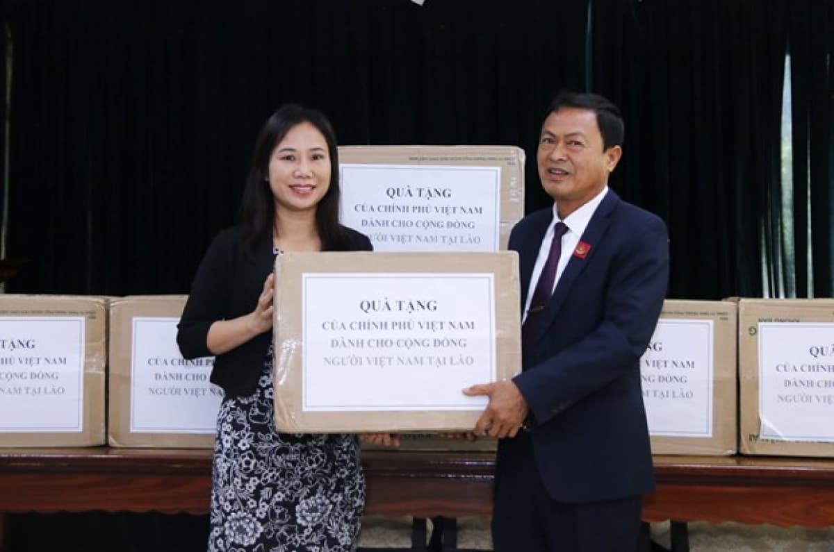 Face masks presented to aid Vietnamese in Laos in COVID-19 fight