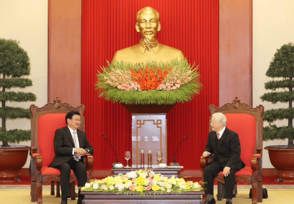 Party, State and NA leaders host visiting Lao PM