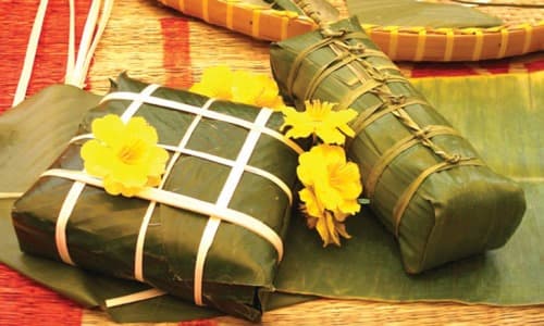 Traditional foods offering to ancestors on Tet festival