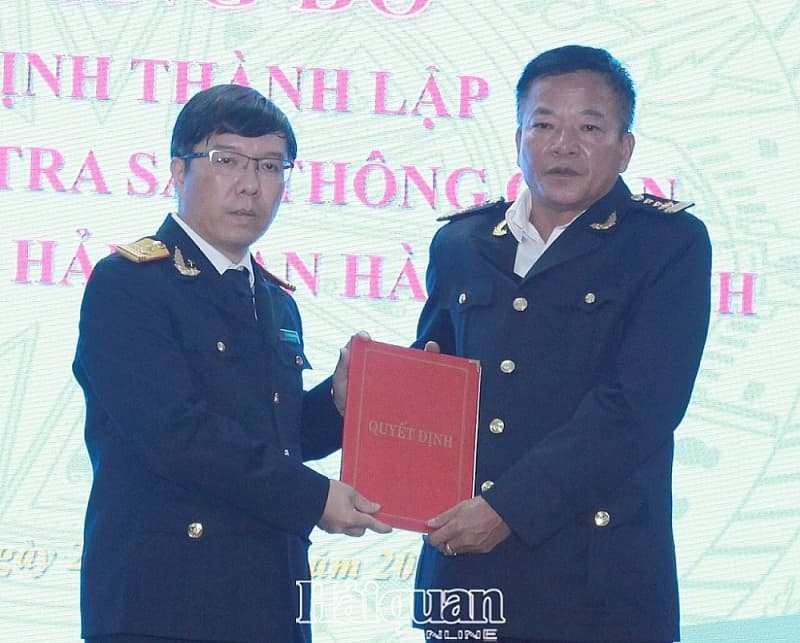 Establishing post-clearance audit branch under Ha Nam Ninh Customs Department