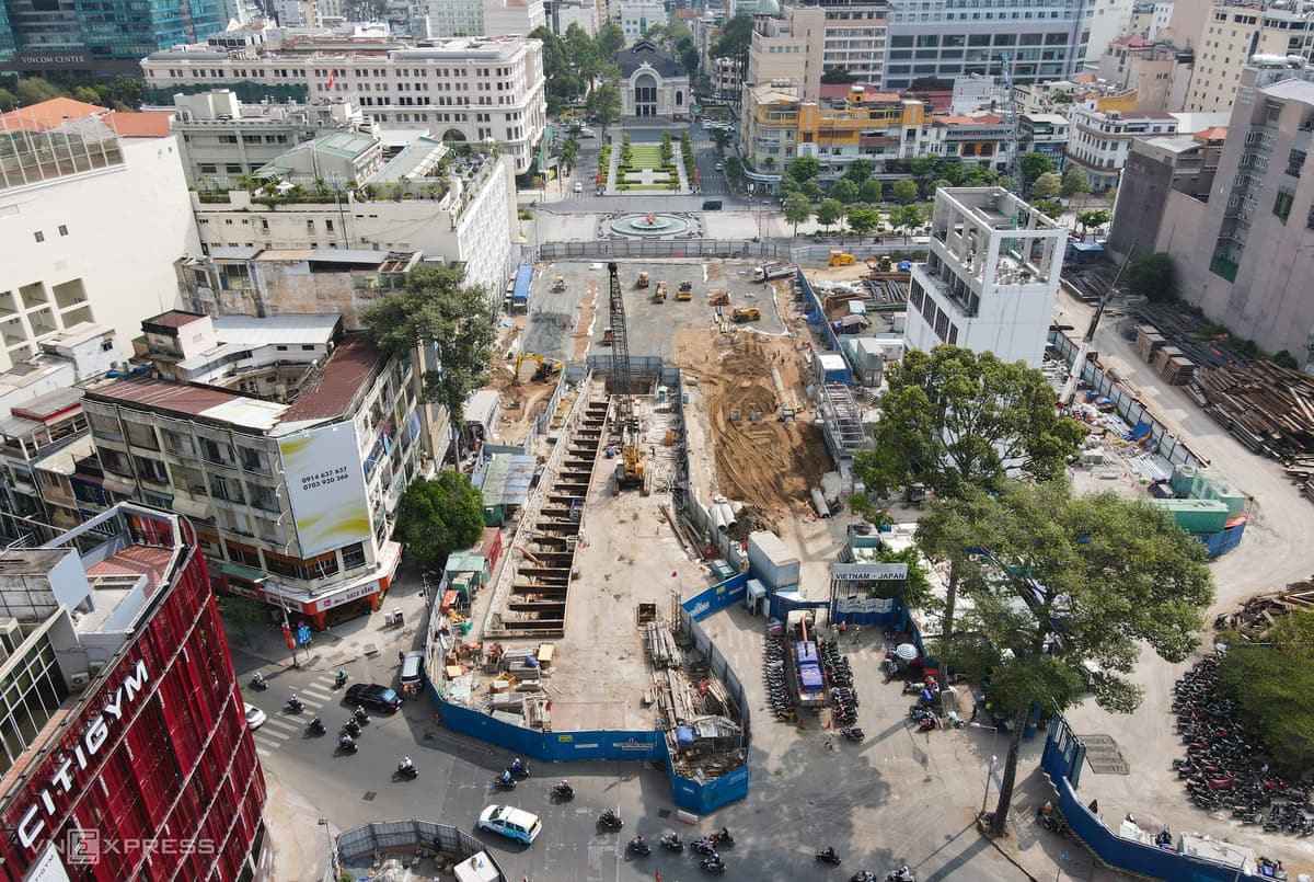 Saigon metro construction site on the road to recovery