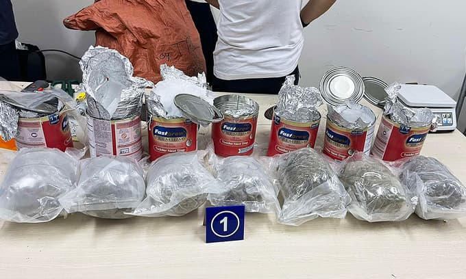 Drugs found hidden in parcels sent from other countries