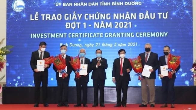 Five FDI Projects worth Nearly US$1 Billion Licensed in Binh Duong