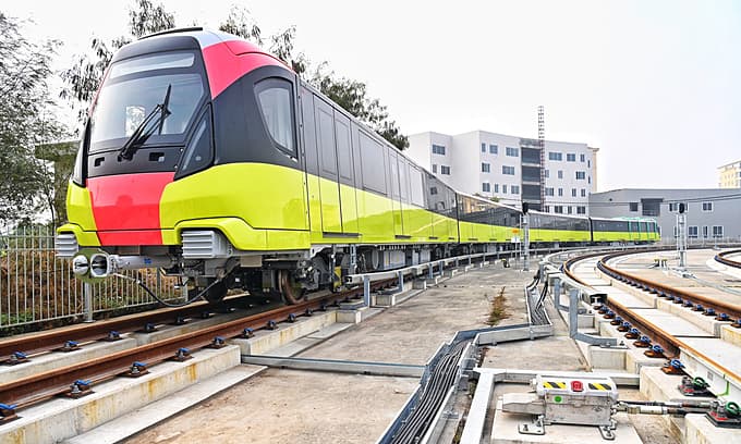 Hanoi 2nd metro route elevated tracks to be tested