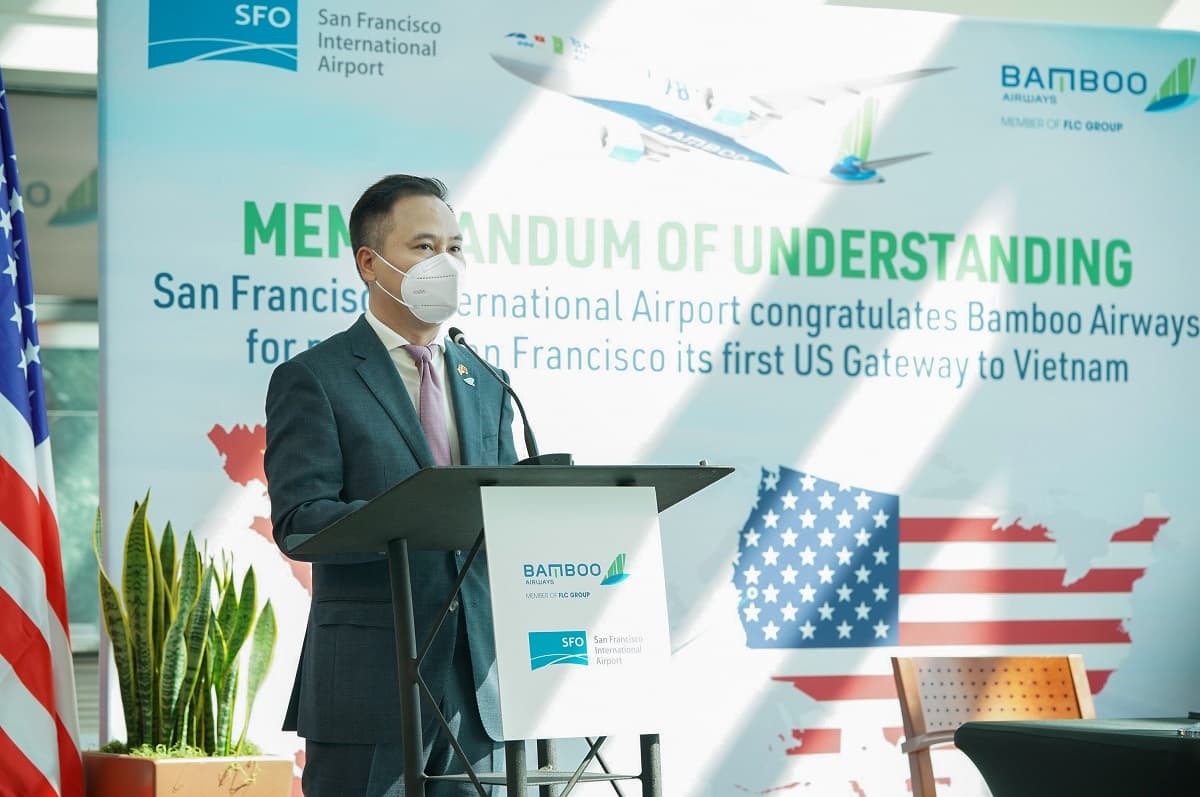 Bamboo Airways and SFO sign agreement to promote nonstop Vietnam-US flights