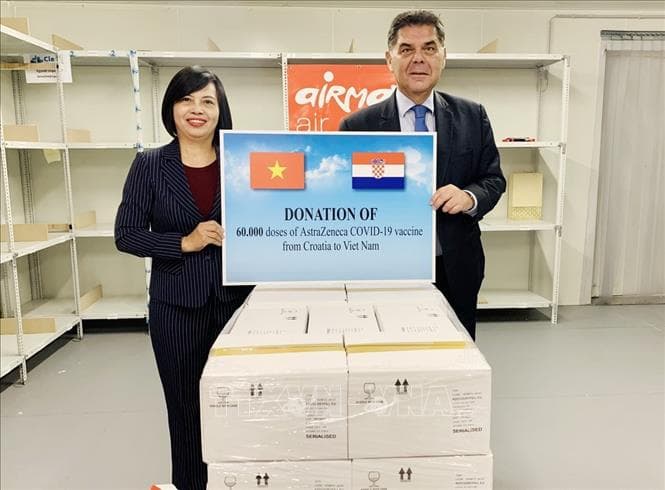 Croatia donates 60,000 COVID-19 vaccine doses to Viet Nam