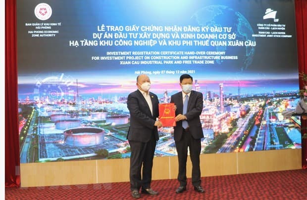 Hai Phong’s first free trade zone granted investment registration certificate