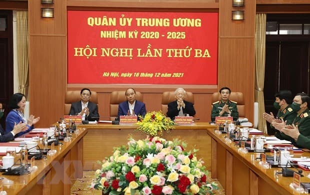 Party chief chairs third meeting of Central Military Commission